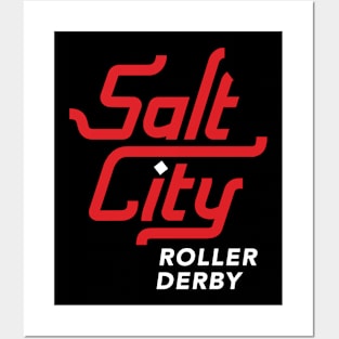 Salt City Roller Derby Logo R/W Posters and Art